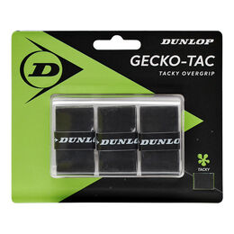 Vrchní Omotávky Dunlop D TAC GECKO-TAC OVERGRIP BLACK 3PCS